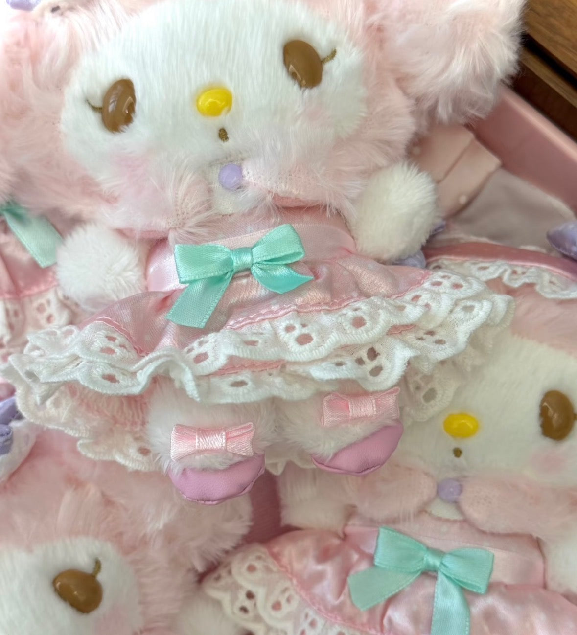 マイメロディ ライラックリボンレースドレス ぬいぐるみ