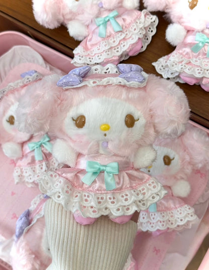 マイメロディ ライラックリボンレースドレス ぬいぐるみ
