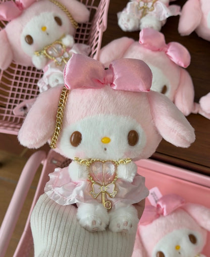 My Melody Heart Key Charm Plush
