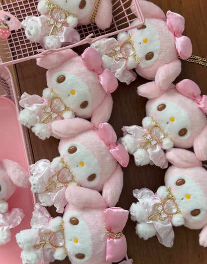 My Melody Heart Key Charm Plush