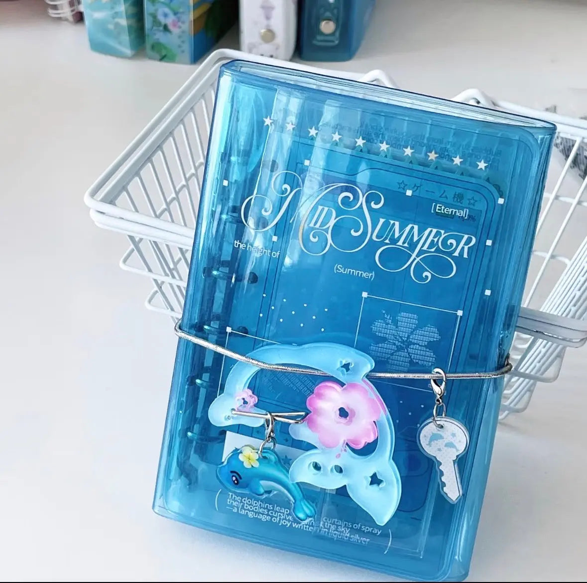 Mid Summer A7 Trifold Dolphin Binder (BLUE) Waka Waka