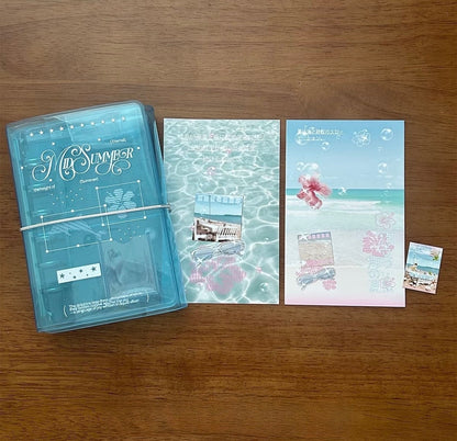 Mid Summer A7 Trifold Dolphin Binder (BLUE) Waka Waka