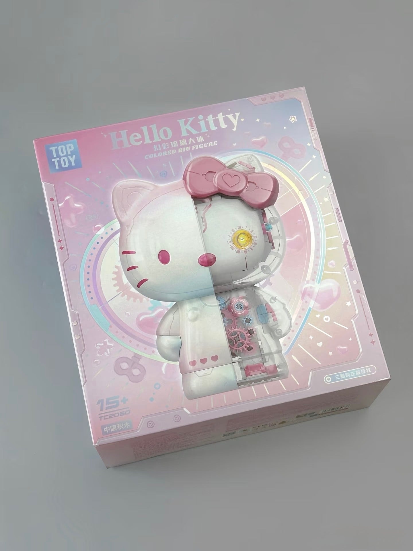 Bloques de construcción semimecánicos TOPTOY LIMITADOS (Sanrio) Hello Kitty Pink Ver. JUGUETE SUPERIOR