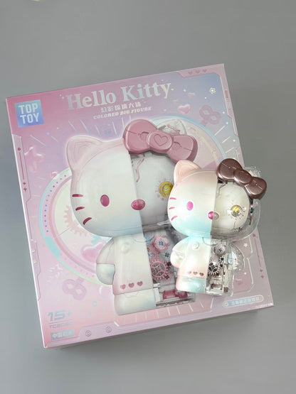 Bloques de construcción semimecánicos TOPTOY LIMITADOS (Sanrio) Hello Kitty Pink Ver. JUGUETE SUPERIOR