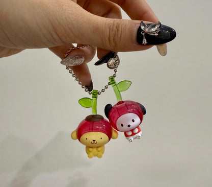 Sanrio Cherry Swing Gashapon Keychain Bandai