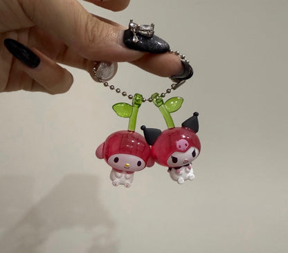 Sanrio Cherry Swing Gashapon Keychain Bandai