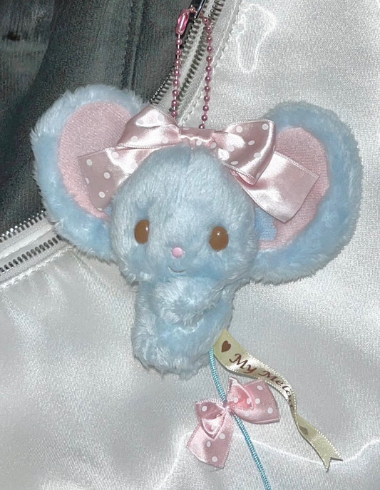 RARE Sanrio Flat Mouse 2015 Keychain from Japan Sanrio