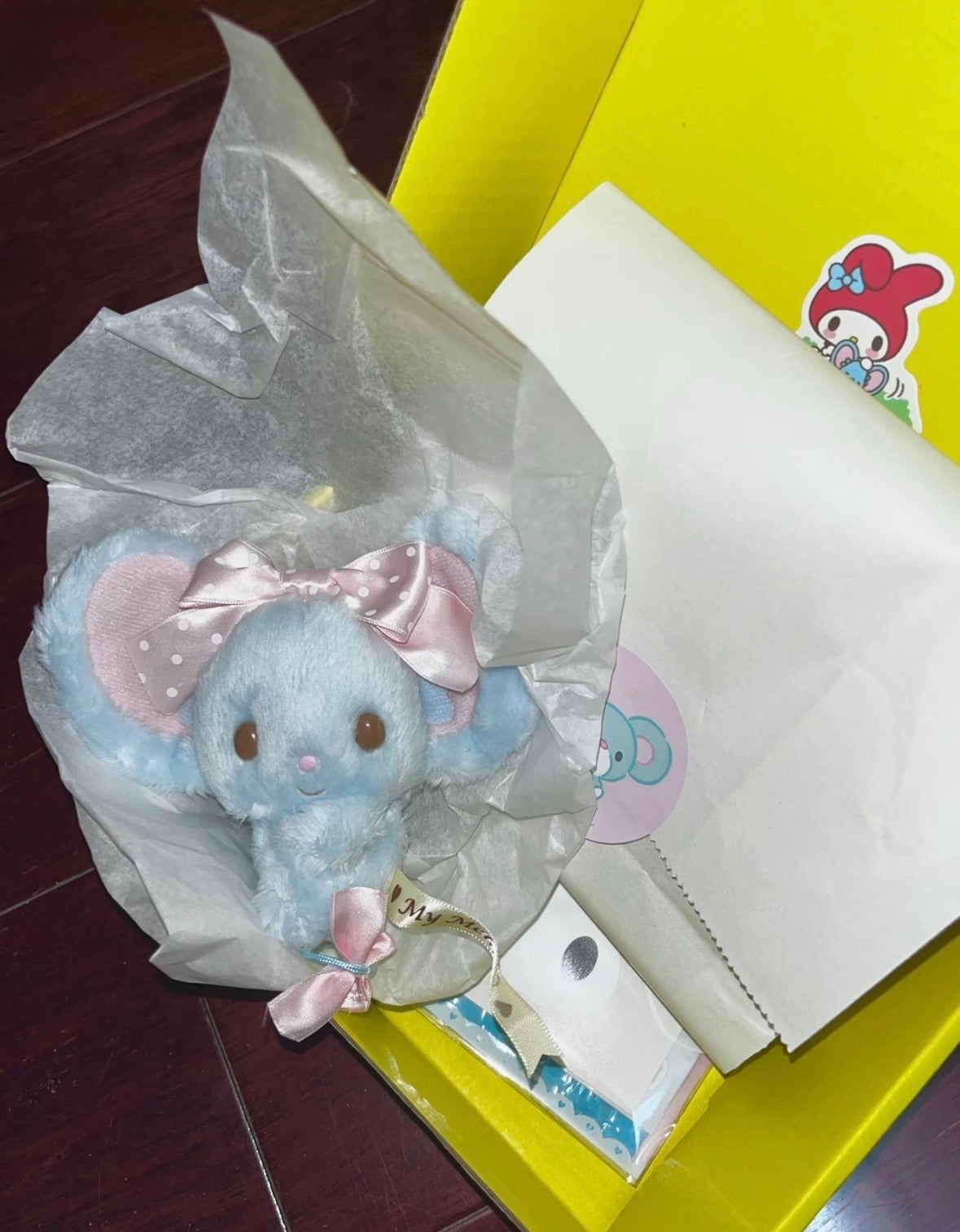 RARE Sanrio Flat Mouse 2015 Keychain from Japan Sanrio