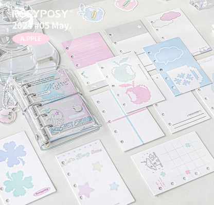 RosyPosy M5 Pocket Loose Leaf Binder RosyPosy