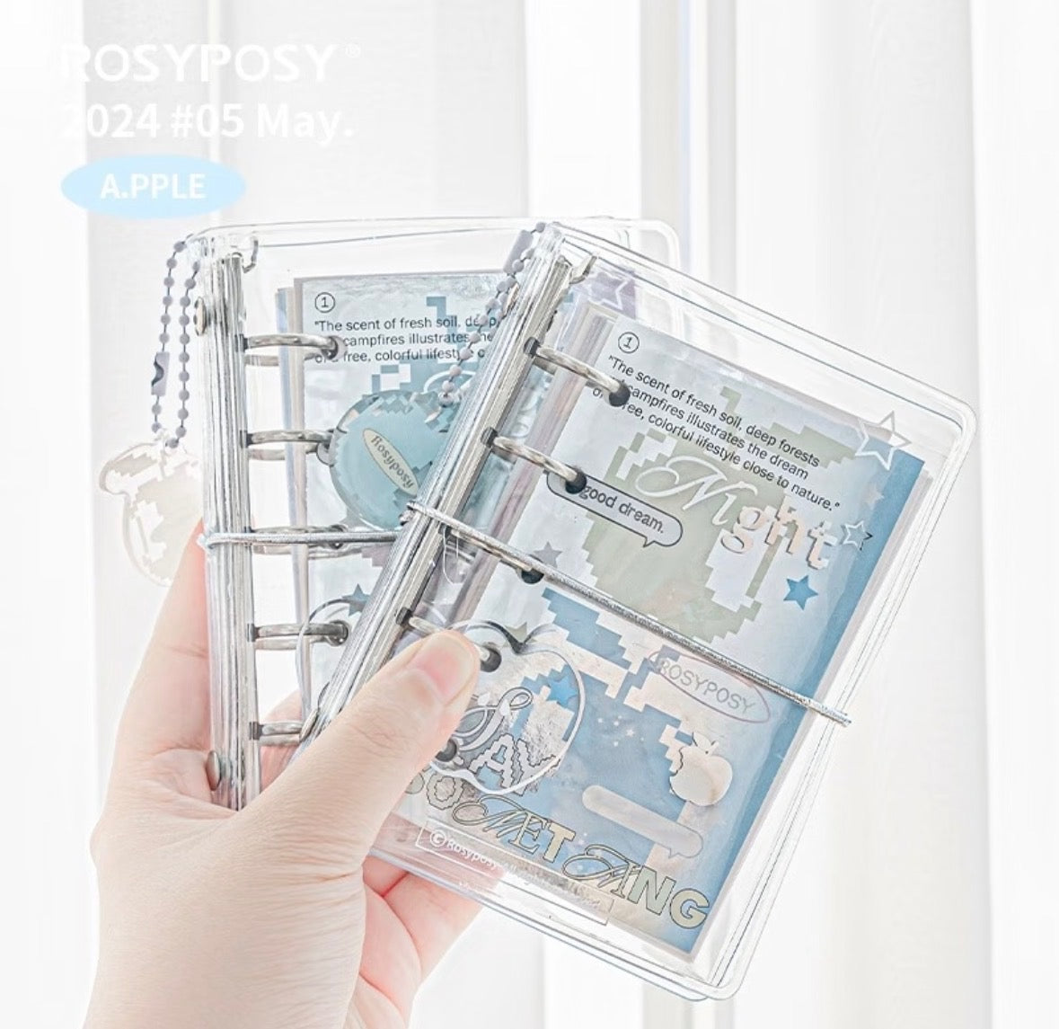 RosyPosy M5 Pocket Loose Leaf Binder RosyPosy