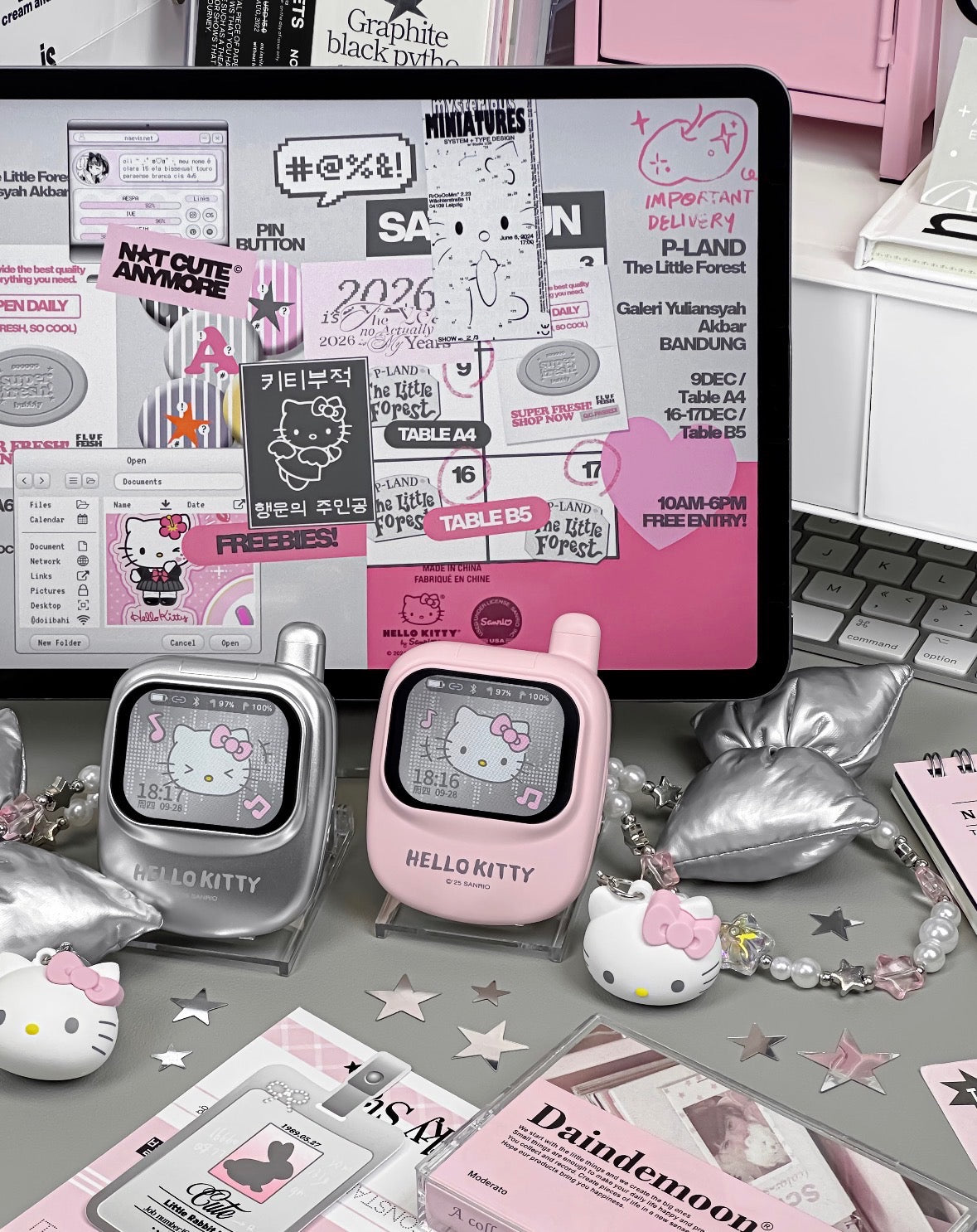 Maktub Hello Kitty Airpods With Touch Screen MarTUBE