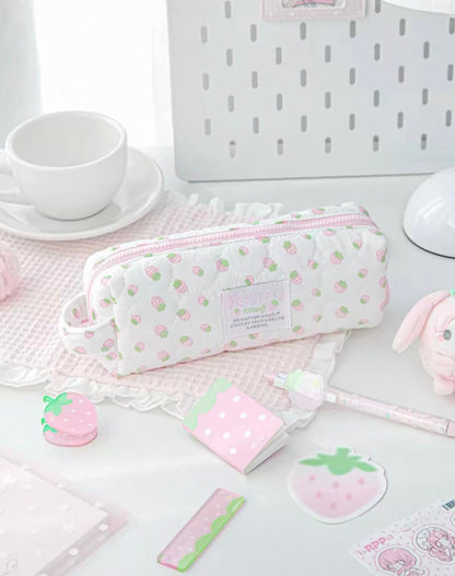 RosyPosy Strawberry Pattern Pencil Case RosyPosy