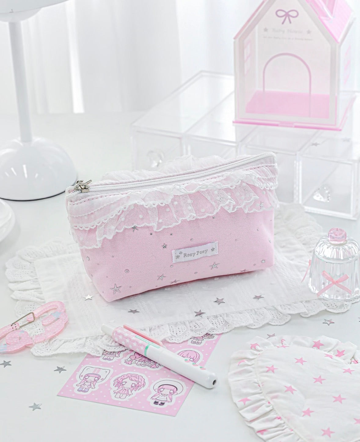 RosyPosy Lace Pencil Case