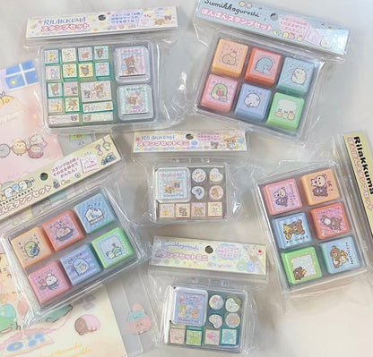 مجموعة طوابع San-X Sumikkogurashi وRilakkuma ذات الإصدار المحدود