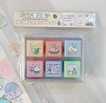 مجموعة طوابع San-X Sumikkogurashi وRilakkuma ذات الإصدار المحدود