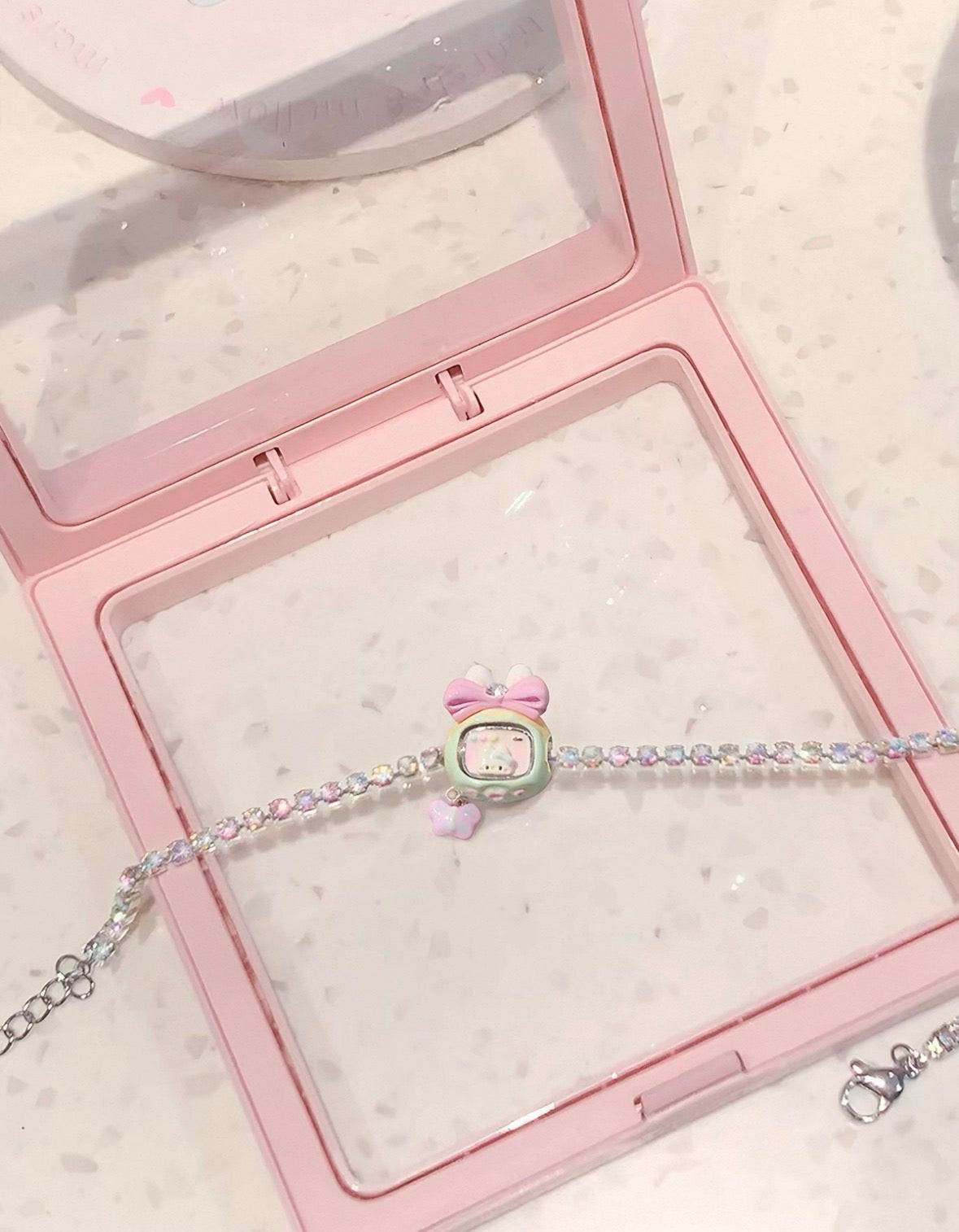 925 Silver Plated MarshMellow Tamagotchi Bracelet