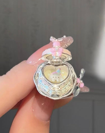 925 Silver Plated MarshMellow Cake Ring