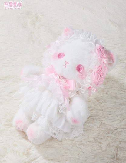 Handmade Milk Kitten Crossbody Plush Bag