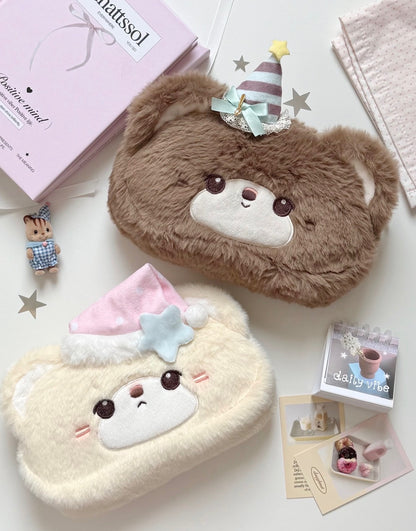 Handmade Animals Plush Pencil Case