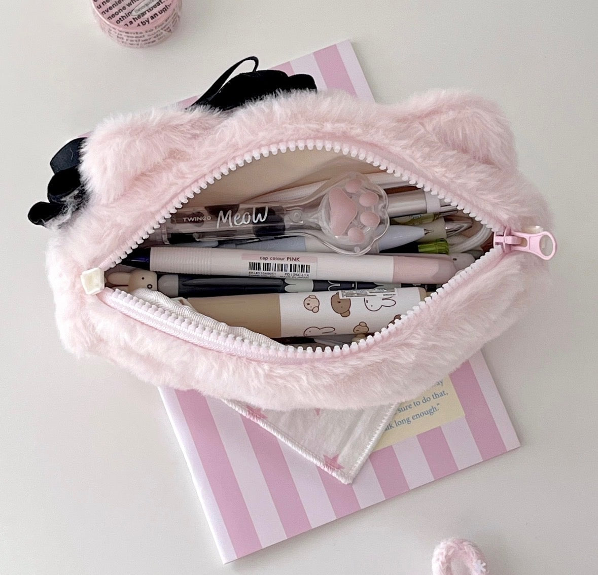 Handmade Animals Plush Pencil Case