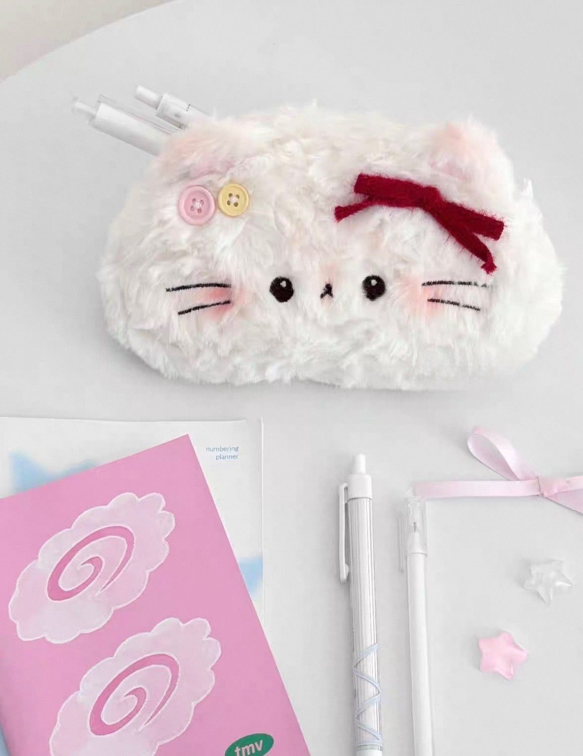 Handmade Puppy & Kitten Pencil Plush Case