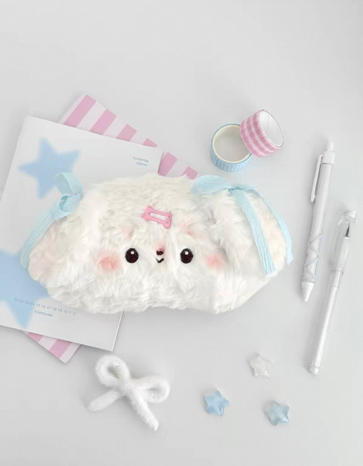 Handmade Puppy & Kitten Pencil Plush Case