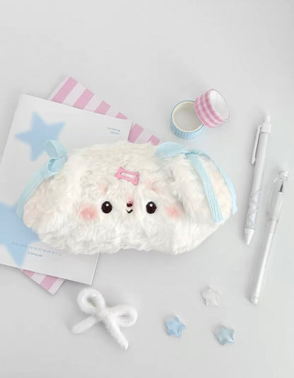 Handmade Puppy & Kitten Pencil Plush Case