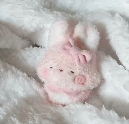 Pink Sleeping Bunny Handmade Pendant
