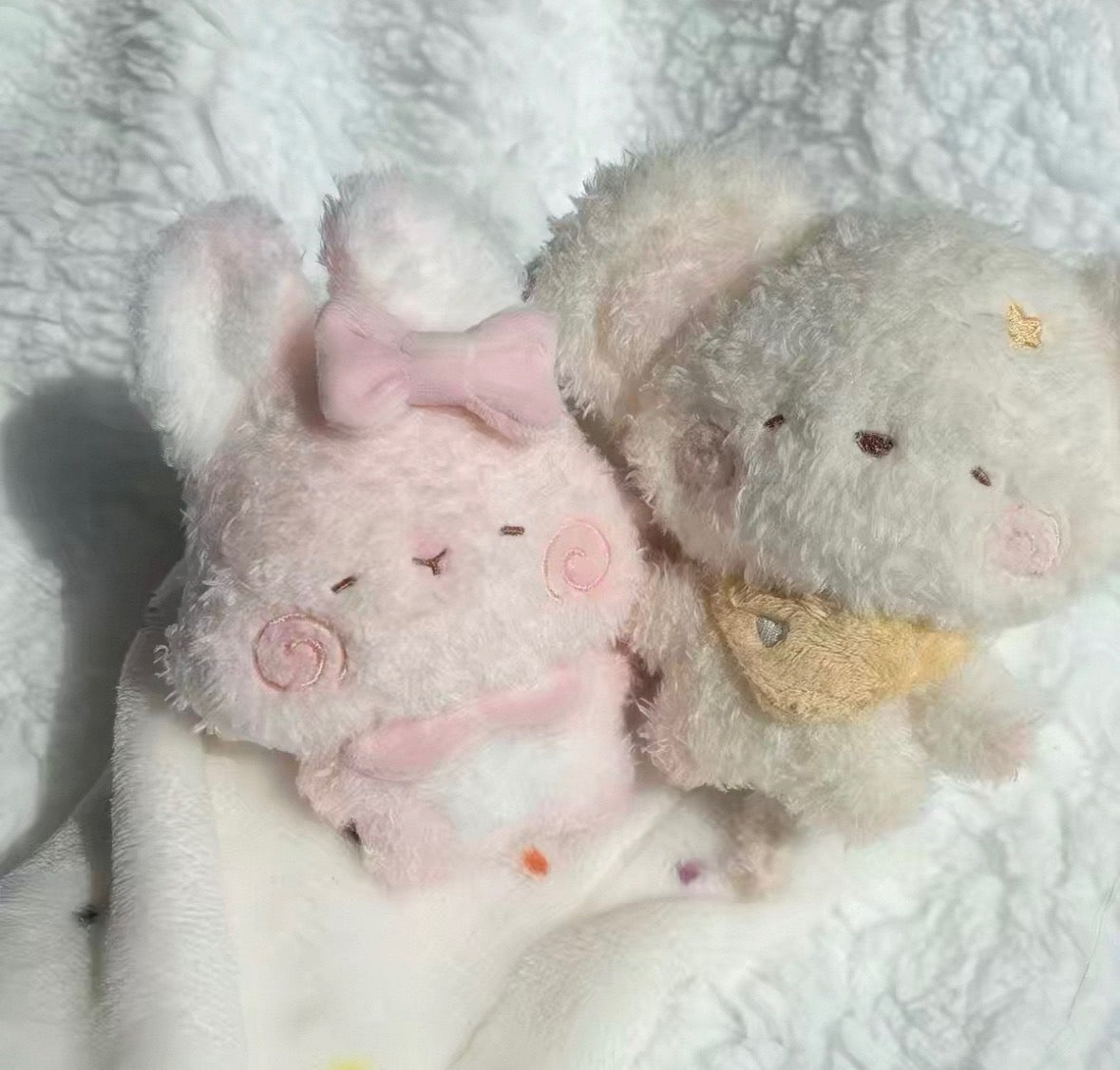 Pink Sleeping Bunny Handmade Pendant