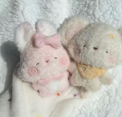 Pink Sleeping Bunny Handmade Pendant