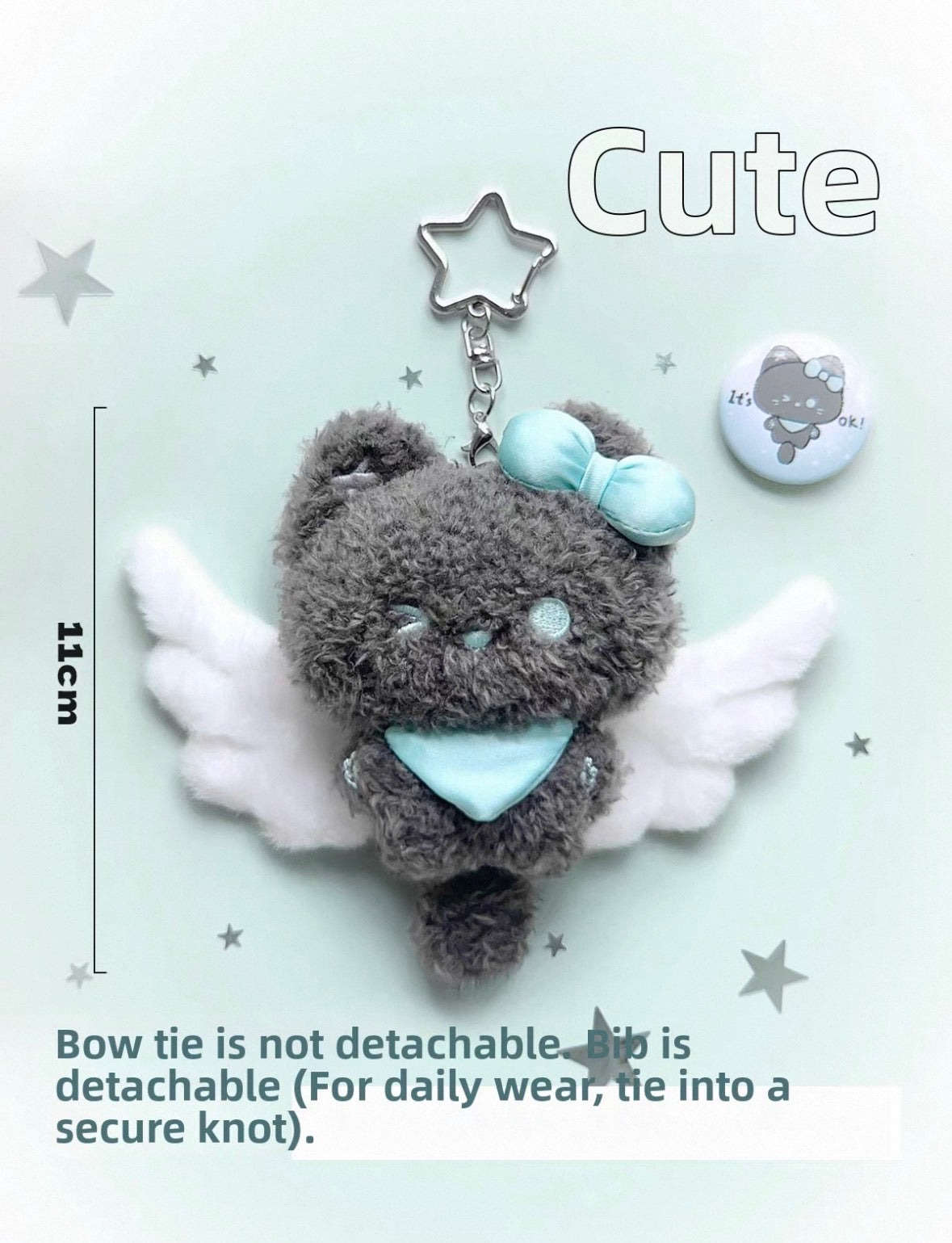 Umbrella Kitten & Bear Series Pendant