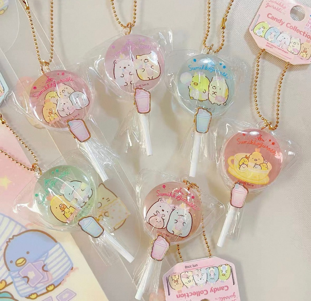 Japan San-X Sumikko Gurashi Lollipop Keychain