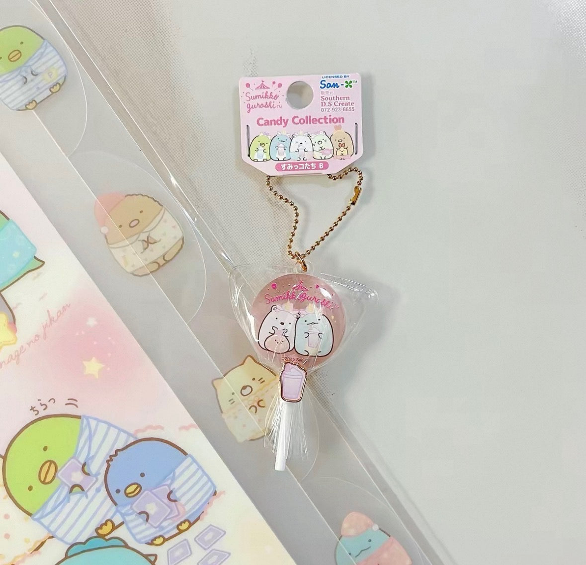 Japan San-X Sumikko Gurashi Lollipop Keychain