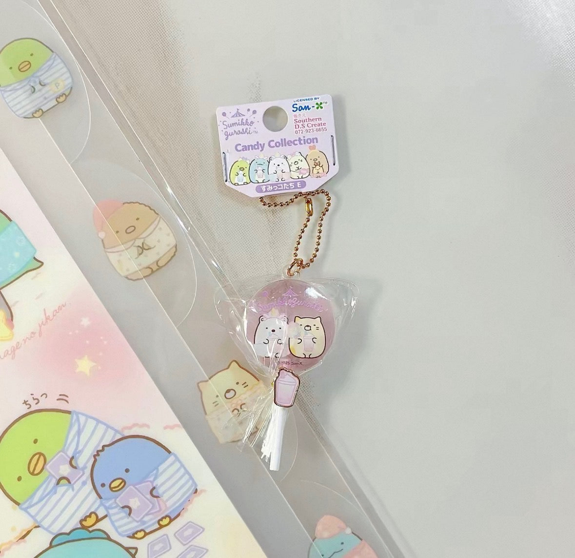 Japan San-X Sumikko Gurashi Lollipop Keychain