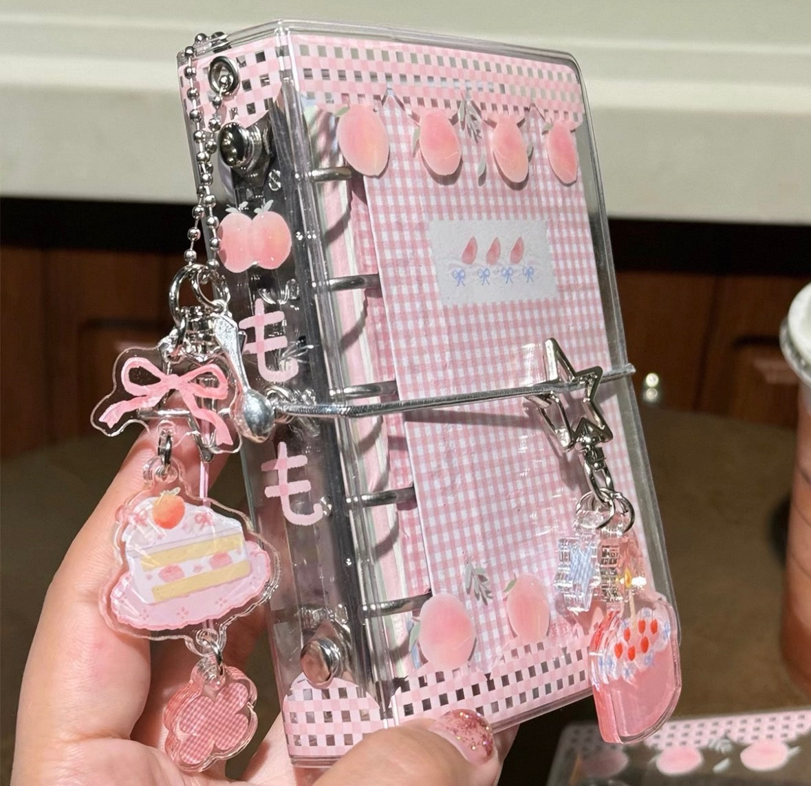 Peach Parfait & Dessert Acrylic Keychains