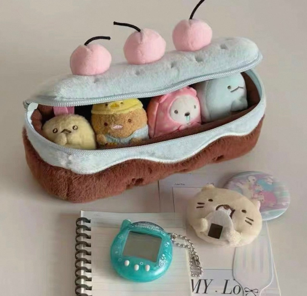 Cherry Chocolate Cake Pencil Case