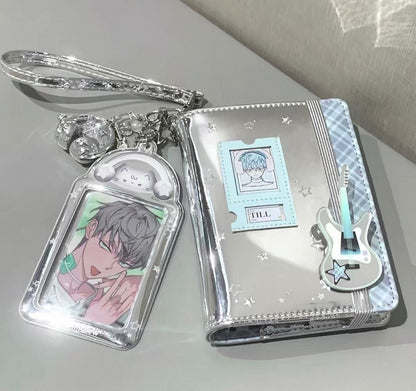 MarshMellow Glossy Silver Mini Binder