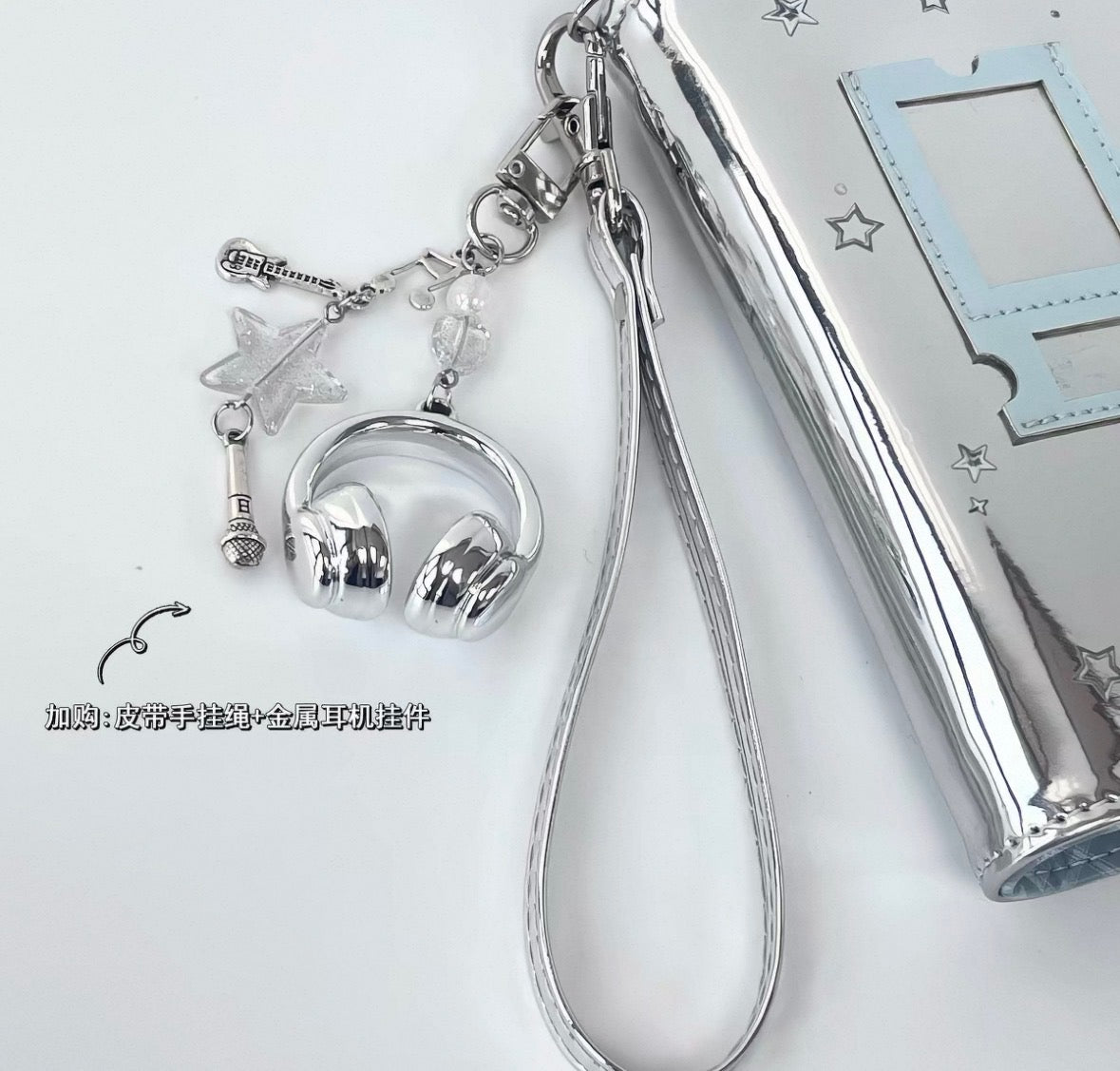 MarshMellow Glossy Silver Mini Binder