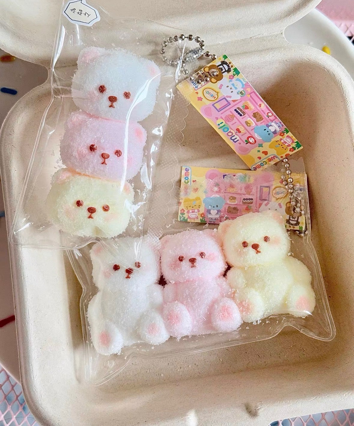 Lina Bears Squishy Keychains