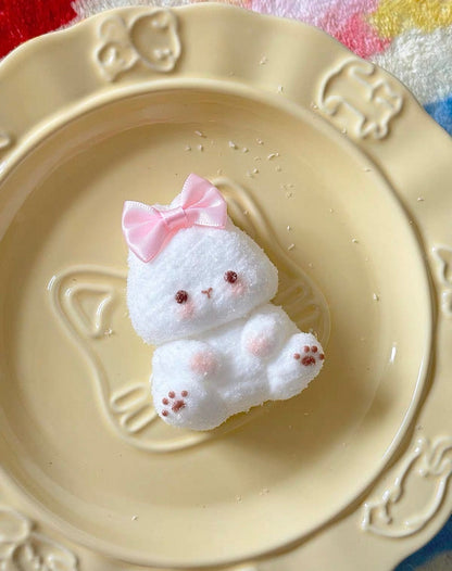 Blush Bunny Squishy Keychain