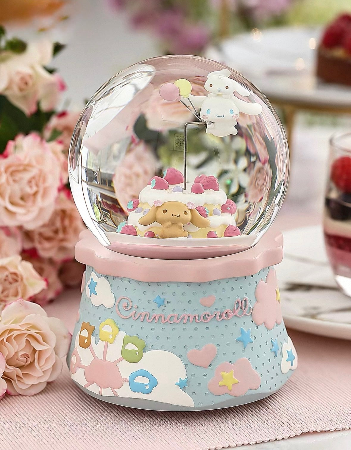 Snowglobe Music Box Sanrio Birthday Collection