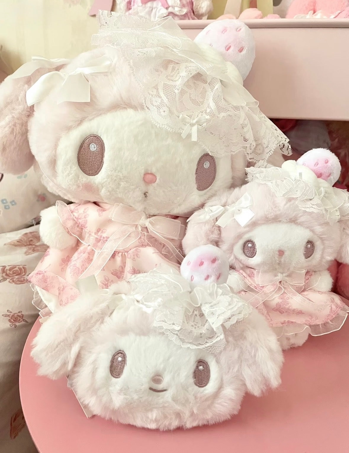 Sanrio My Melody Official Snow White Strawberry Plush Collection