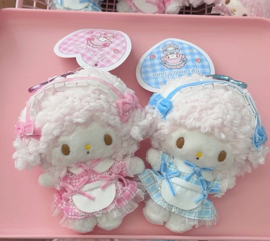 My Sweet Piano Pink & Blue Series Plush Keychain