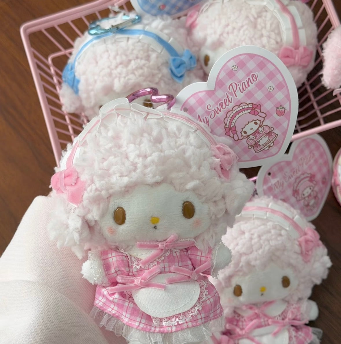 My Sweet Piano Pink & Blue Series Plush Keychain