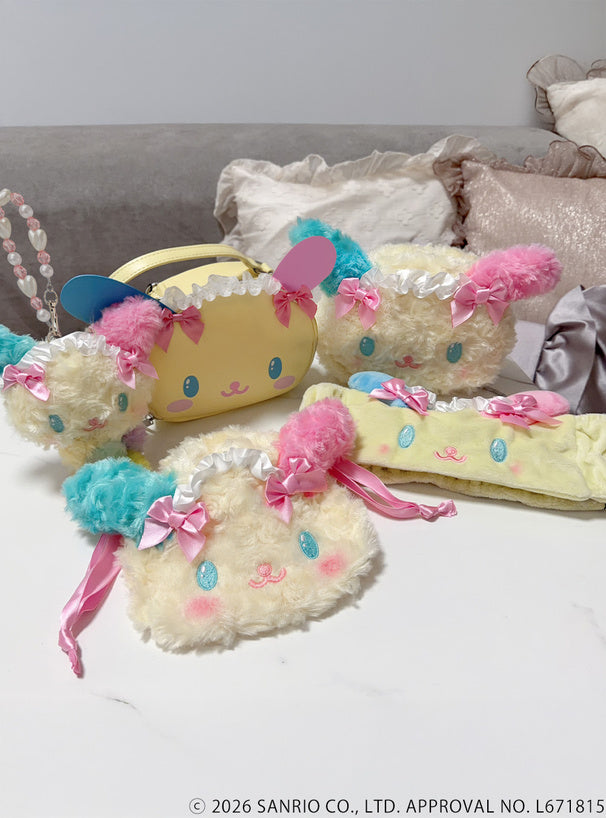 Caring Usahana Official Sanrio Plush Ribbon Bag