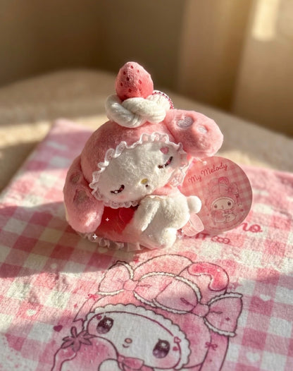 Dolly Mix Petit Official Strawberry Sleepy My Melody Plush Pendant
