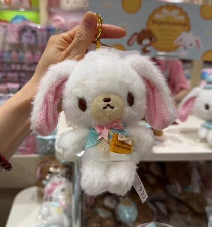 Sugarbunnies Sanrio Plush Keychain - Kurousa (Caramel) / Shirousa (Vanilla) Bag Charm