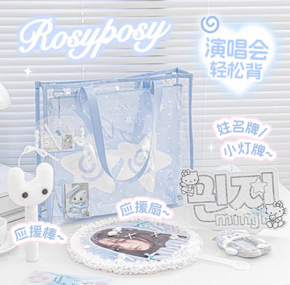 RosyPosy Clear Pattern Tote Bag