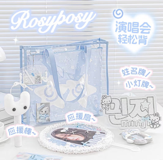 RosyPosy Clear Pattern Tote Bag