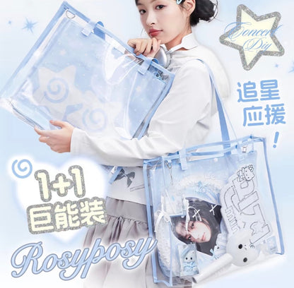 RosyPosy Clear Pattern Tote Bag
